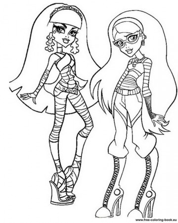Printable coloring pages monster high | coloring pages for kids 
