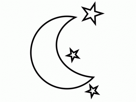 Stars And Moon Coloring Pages Coloring Pages 281944 Moon Coloring 