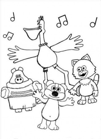 Timmy Time Choir Coloring Page Coloringplus 94084 Timmy Time 