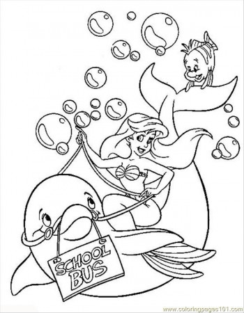 Coloring Pages Ng School Bus Dolphincoloring (Mammals > Dolphin 
