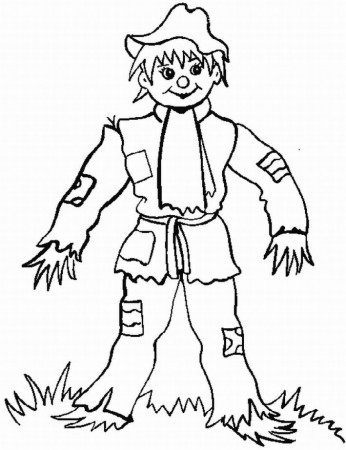 Scarecrow-coloring-9 | Free Coloring Page Site