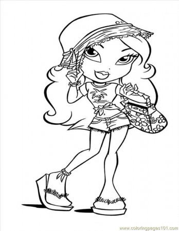 Your Favorite Charming Bratz Coloring Page In Bratz Coloring Pages 