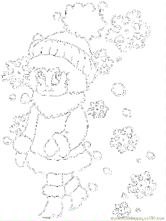 Coloring Pages Weather Wintergirl1 (Natural World > Seasons 
