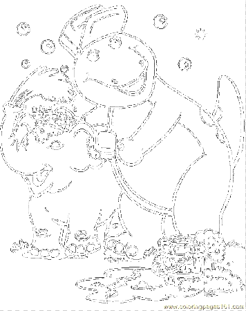 Coloring Pages Barney11 (Cartoons > Barney) - free printable 