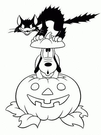 Black Cat Coloring Page Images & Pictures - Becuo