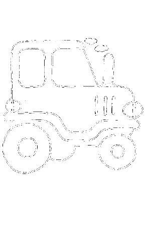 Free games for kids » Vehicle coloring pages for babies 20