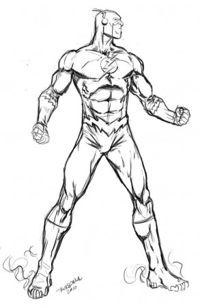 The Flash by drkwtr1 on deviantART | Free coloring pages for kids