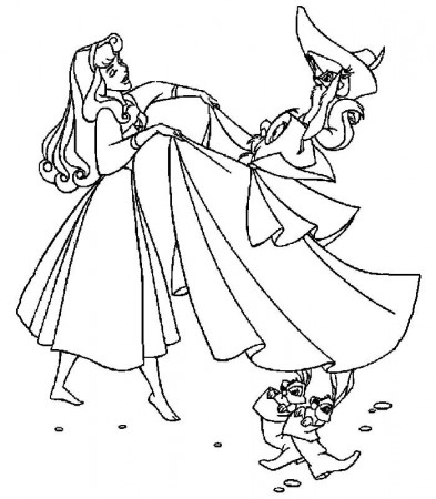 Coloring pages the sleeping beauty - picture 15