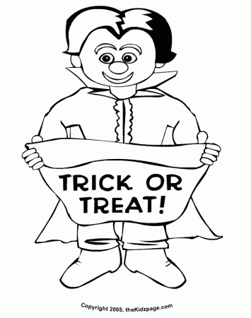 Little Vampire - Free Coloring Pages for Kids - Printable 