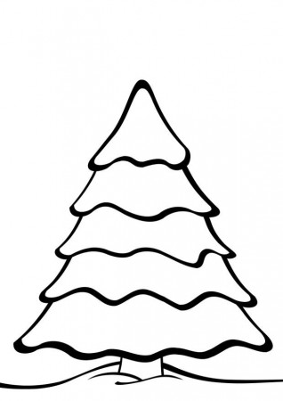Coloring page Christmas tree - img 28169.