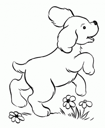 Puppies And Kittens Cute Coloring Page Is Part Of Puppies Coloring 