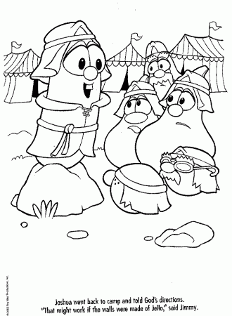 Printable Veggie Tales Coloring Pages | Characters