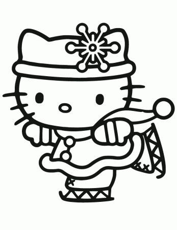 Hello Kitty Christmas | Cartoon Coloring Pages