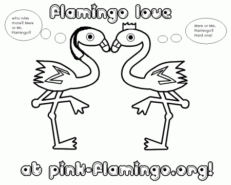 Pink-Flamingo.org ~ Coloring Page 10