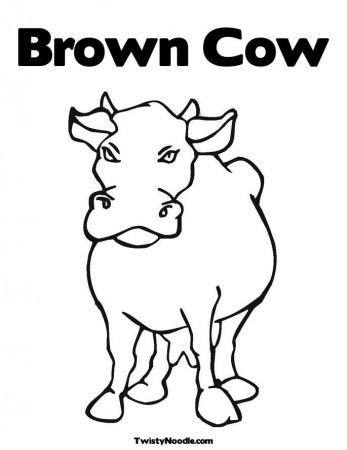 silly cow Colouring Pages