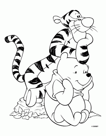TIGGER'S COLORING PAGES