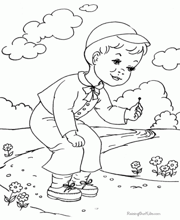 Kids Seasonal Coloring Pages Weather