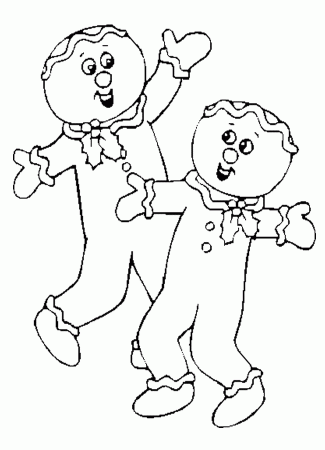 Free Dancing Gingerbread Coloring Sheet - Homeschool Helper