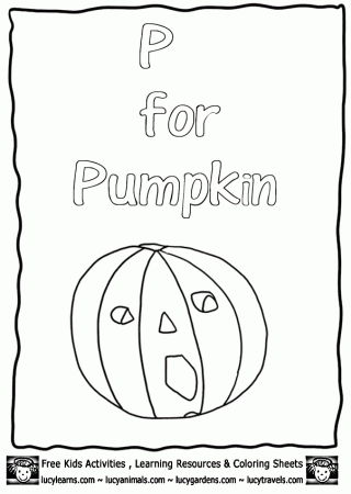 Pumpkin Coloring Pages for Kids,Lucy's Halloween Coloring Sheeets 