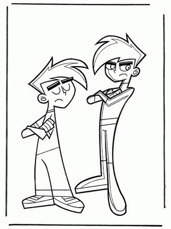 danny fantom Colouring Pages