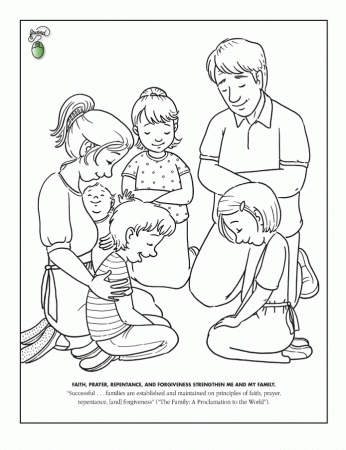 coloring pages family prayer | Coloring Pages For Kids