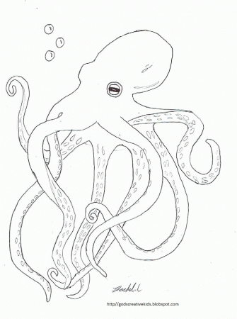 Ray-Chill's World: Octopus~Coloring Page~ By Rachel.L