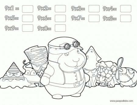 Multiplication Coloring Pages - Free Coloring Pages For KidsFree 