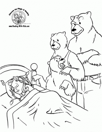 Printing Goldilocks And The Three Bears Coloring Page | Laptopezine.