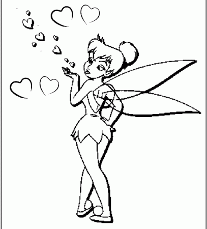 Character Valentines Day Coloring Pages