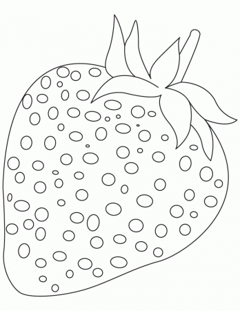 Strawberry fruit coloring pages | Download Free Strawberry fruit 