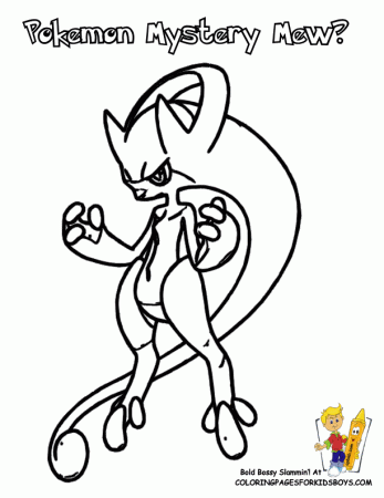 pokmon mew Colouring Pages