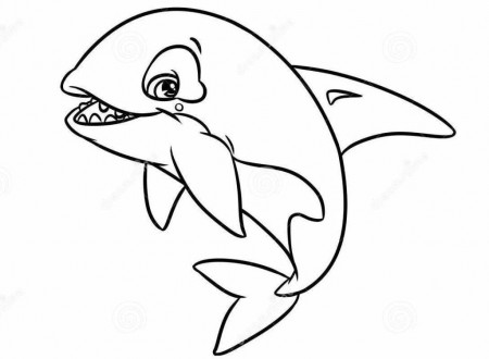 Cute Merry Orca Illustration Coloring Pages Idea | ViolasGallery.