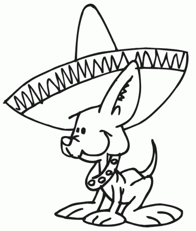 Mexican boy Colouring Pages (page 2)
