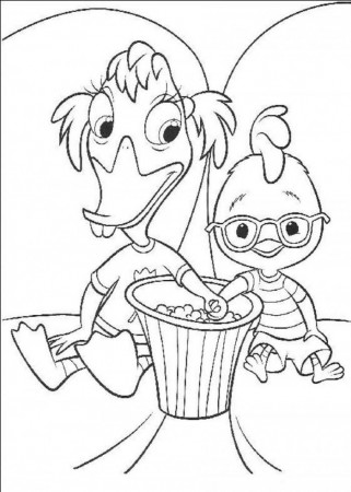 Chicken Little Coloring Pages Printable 2 | 99coloring.com