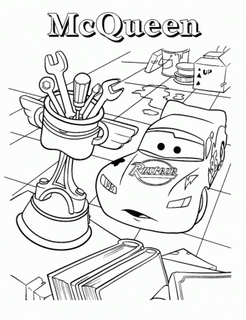 Cars Movie Tow Mater Cars Movie Coloring Page Lightning Mcqueen 