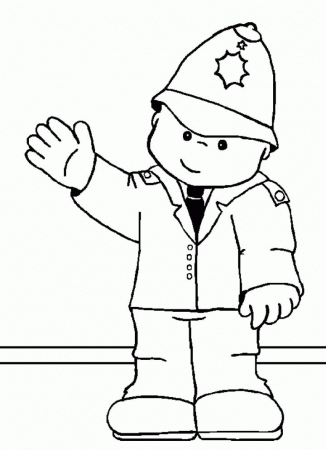 Police Coloring Pages : Pictures Policeman Coloring Book Pages 
