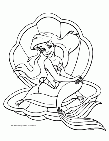 The Little Mermaid coloring pages - Coloring pages for kids 