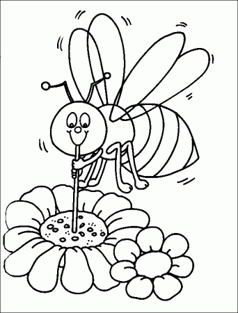 Bee Colouring | Coloring