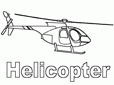 Heli Transportation Coloring Page - ColoringforKids.info 