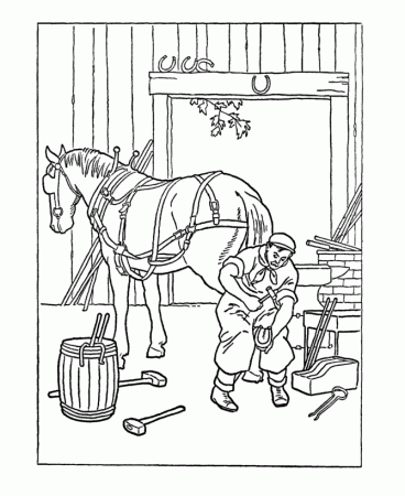 Colonial Coloring Pages- FREE! | Away We Go! History and Social 