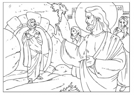 Coloring page Lazarus - img 25928.