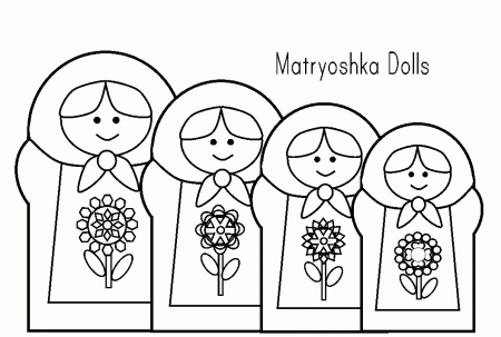 Matryoshka Laura: Matryoshka Doll Coloring Page #