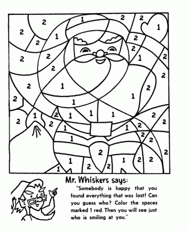 christmas math Colouring Pages