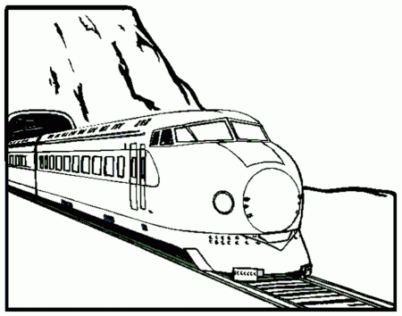 Train Coloring Pages to Print | Coloring Town