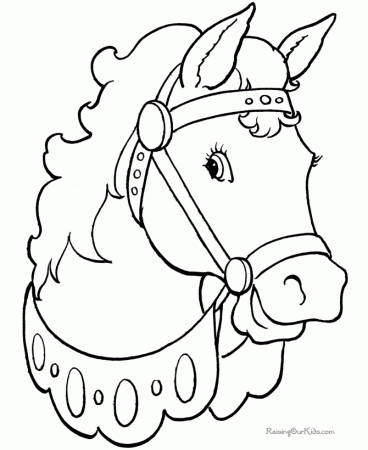 Horse coloring pages - Horses 004
