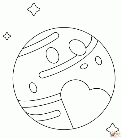 Pluto Planet coloring page | Free Printable Coloring Pages