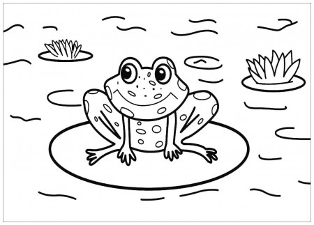 Frogs-for-kids - Frogs Kids Coloring Pages