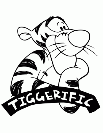 Chibi Tigger Coloring Pages - Coloring Pages For All Ages