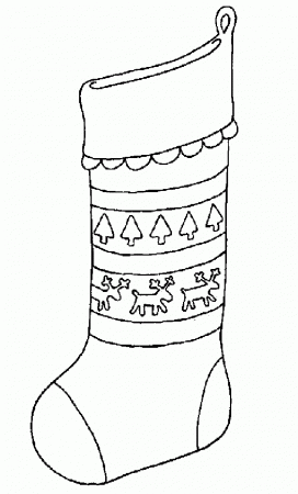 Best Marvelous Christmas Stocking Coloring Pages Pattern ...