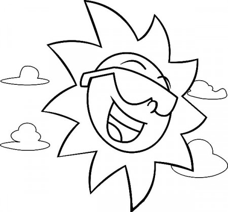 Sun And Clouds Coloring Pages at GetDrawings | Free download